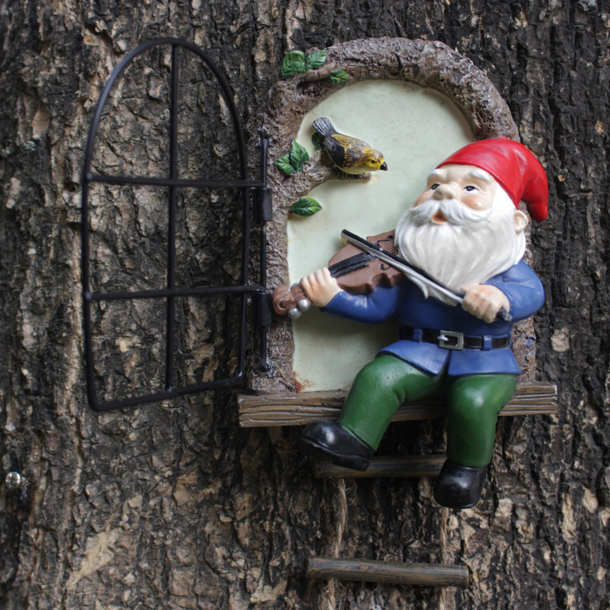  creative elf dwarf luminous violin dwarf outdoor tree pendant decoration landscape 