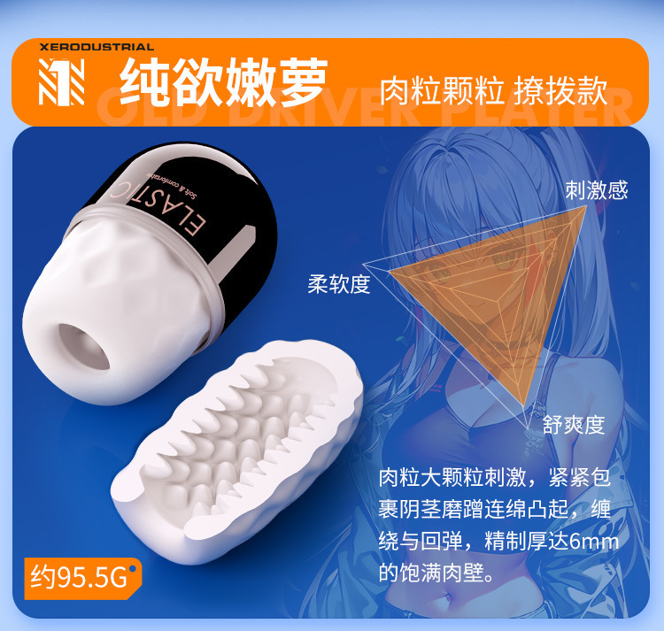 Portable Pocket Capsule Masturbation Egg Manual Male Masturbator — detail image 5