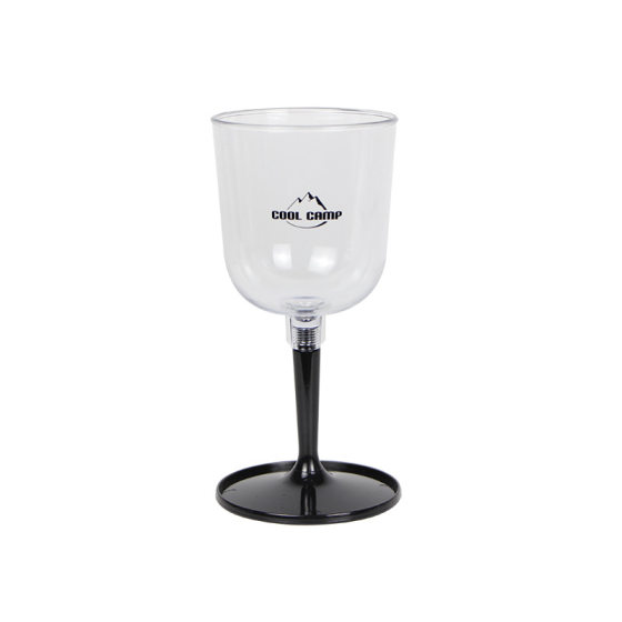 COOLCAMP Outdoor Camping Red Wine Glass Drop-Resistant Plastic Goblet Removable Portable Wine Glass Champagne Glass
