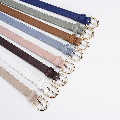 Women's Korean Style Fashion Versatile Belt Student Denim Decoration High-end Thin Belt Clothing Matching Belt