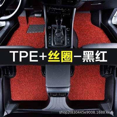 17-26 Model Five/Seven-Seater, 19-26 | Modelə uyğun ayaqaltı - touron-17-26-models-five-seats-full-tpe-foot-pads-wire-loops-black-and-red