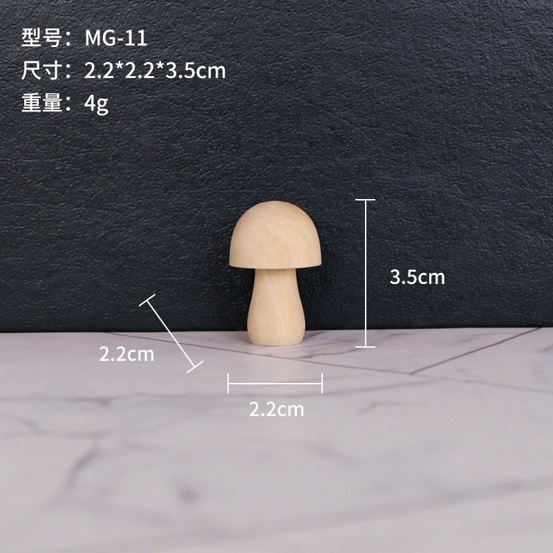 Nuevo producto bricolaje pintado a mano madera embrión fruta árbol de Navidad campana hongo casa se puede colorear regalo de vacaciones preescolar