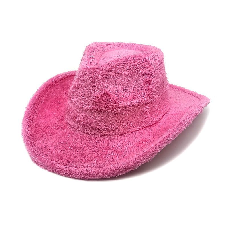 Western cowboy hoed dames van wollen vilt met brede rand_voghion.com