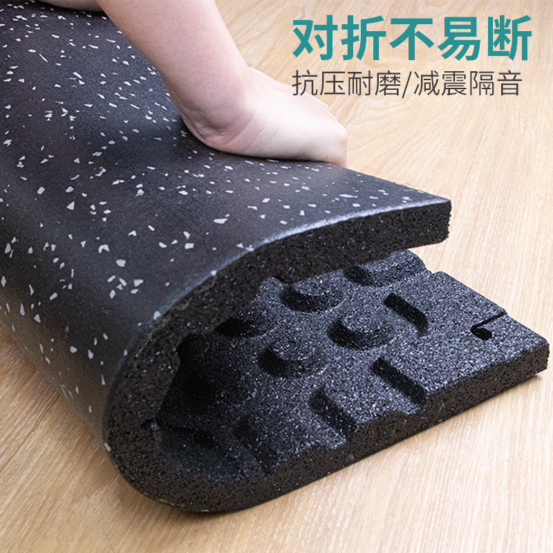 健身力量区地胶1米 抗砸哑铃器械减震垫 室内隔音运动橡胶地垫