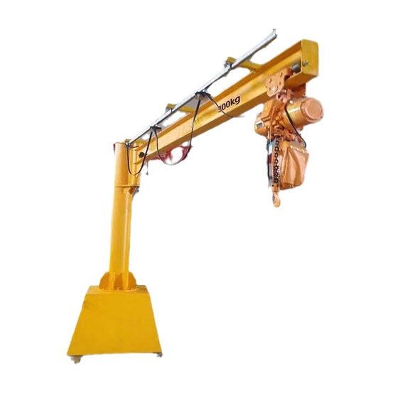 Small electric movable cantilever crane workshop warehouse yard cargo yard handling small movable cantilever crane