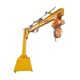 Small electric movable cantilever crane workshop warehouse yard cargo yard handling small movable cantilever crane