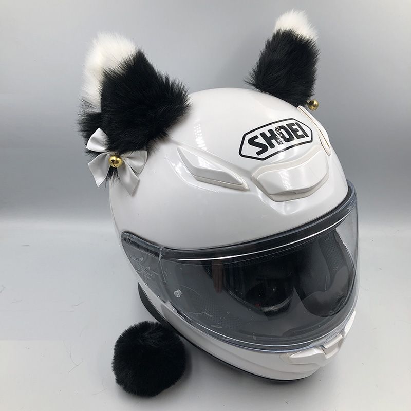 Ears Motorcycle Electric: Motuoche Auto Parts and Accessories - black-with-white-tip-custom-color-preserving-bell-handmade-bow