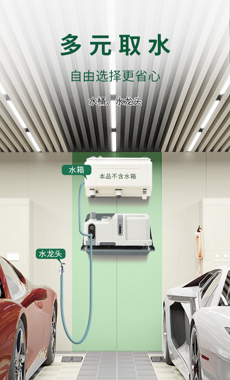 Source Factory High-Pressure Car Washing Machine Car Wash Shop Wall-Mounted Multi-Purpose Variable Frequency Permanent Magnet Ultra-Energy-Saving Household High-Pressure Cleaning Machine