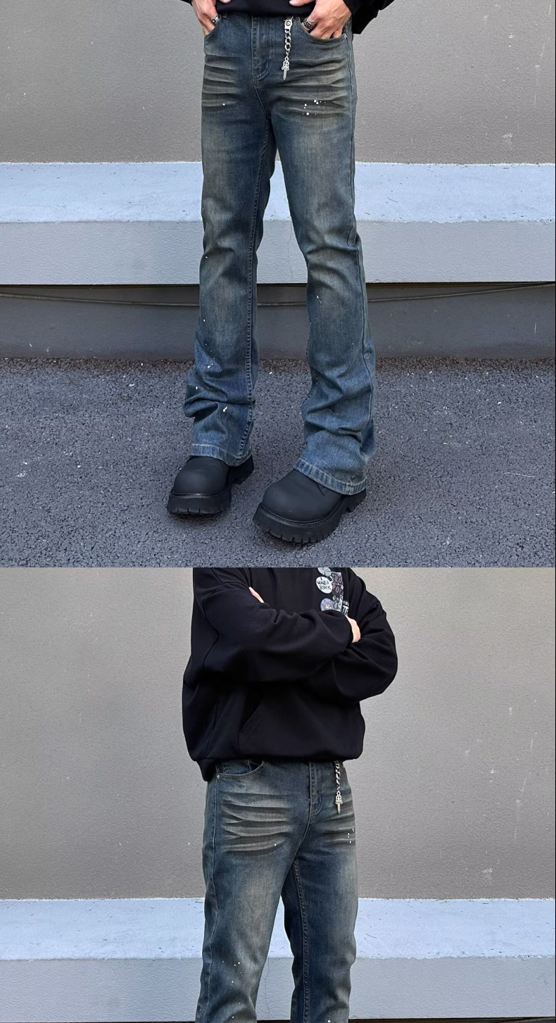 New Spring/Autumn High Quality Stretch Men's Jeans Straight Leg Slim Fit Retro Versatile Fashion Jeans_mkmklike.com