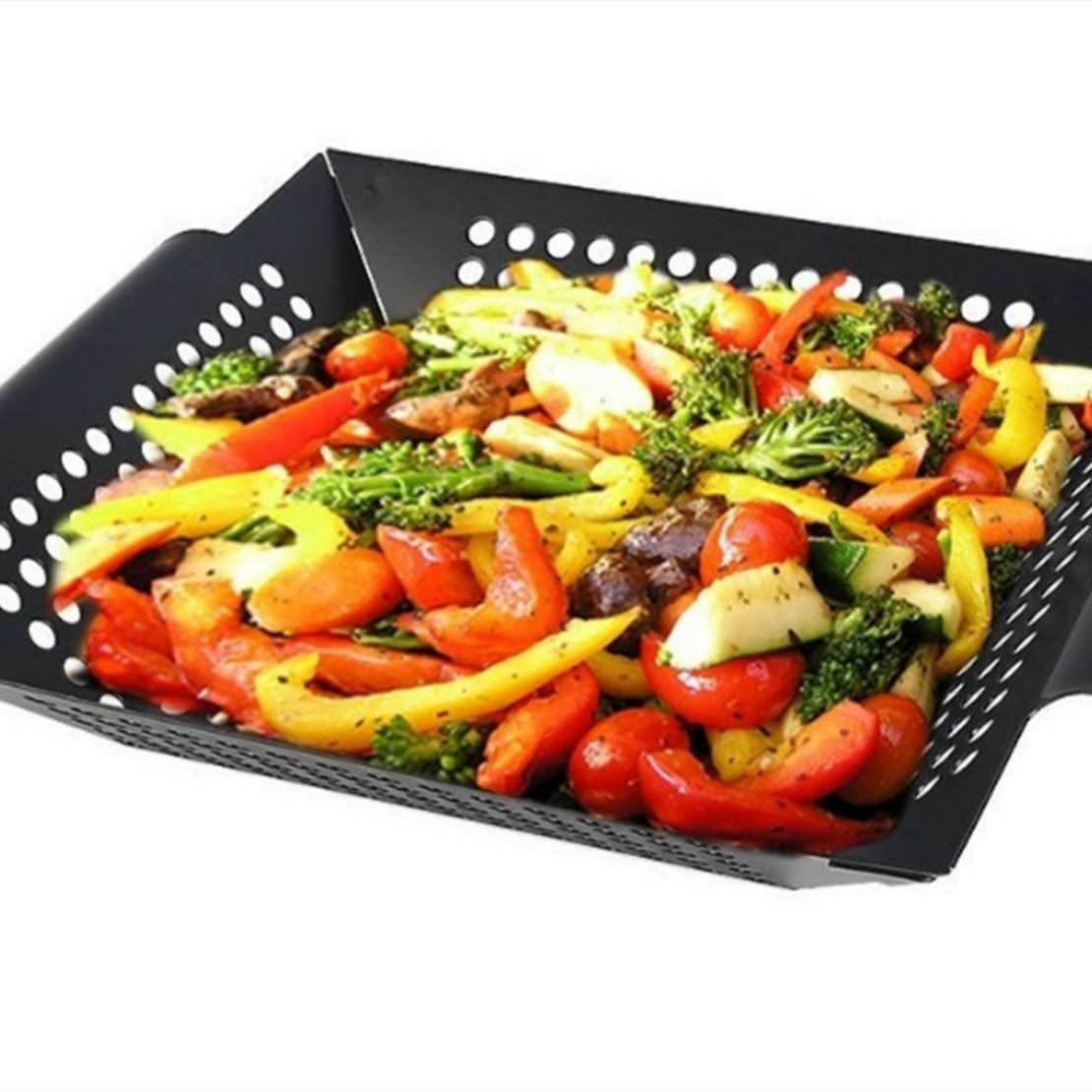 Los fabricantes producen un gran número de cuadrado de barbacoa cuenca de verduras cuenca negro antiadherente pintura para hornear cuenca de freír cuenca de perforación de estiramiento cuenca