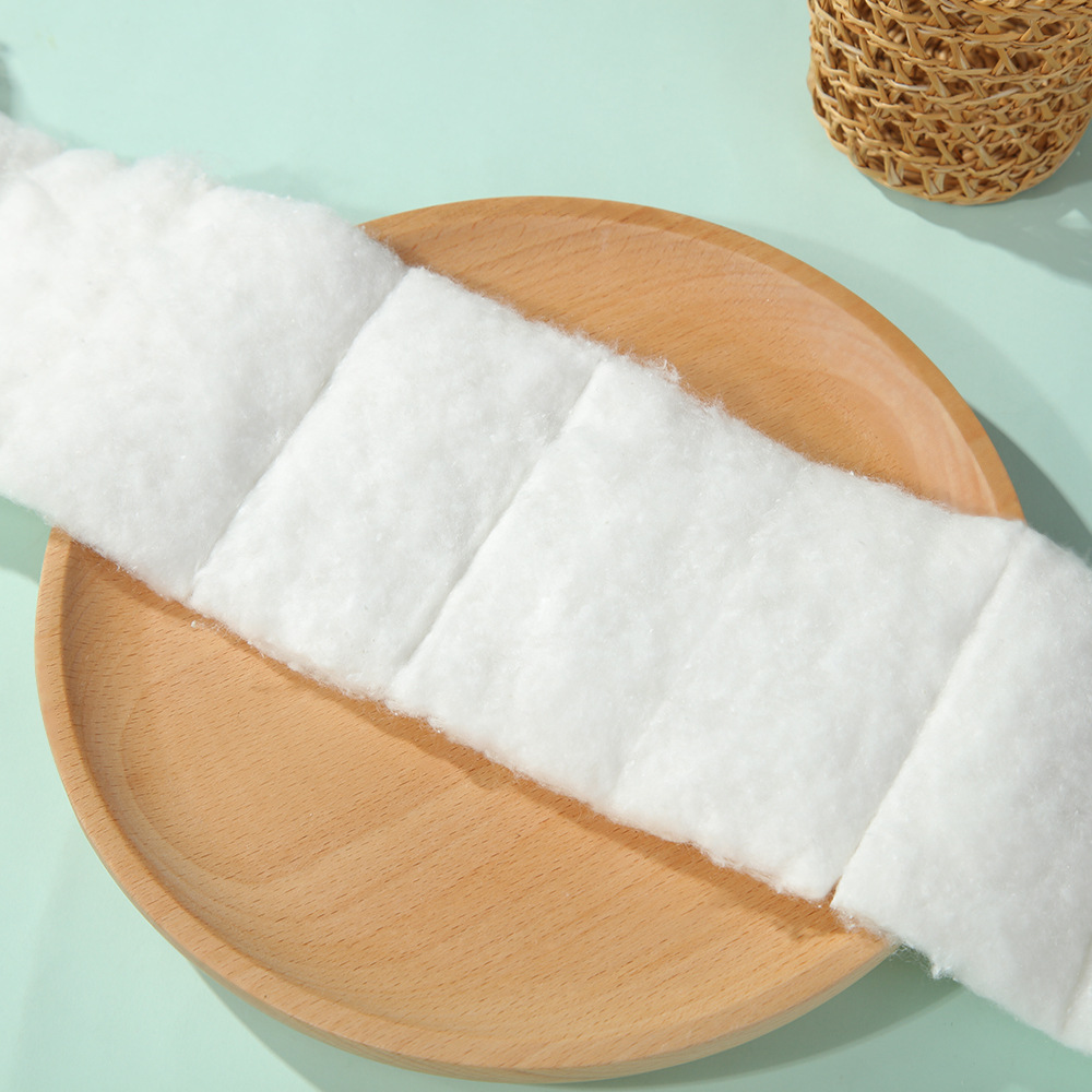 Transfronterizo desechable algodón de maquillaje plegable húmedo algodón de maquillaje bolsillo de cordón de dibujo bolsillo desechable algodón de maquillaje