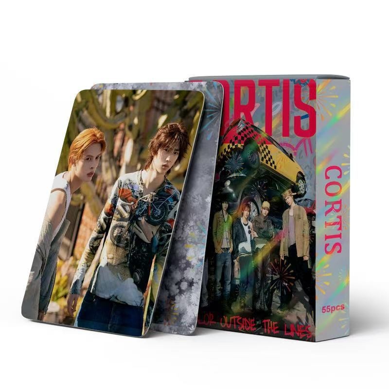 Cadena total, una gran cantidad de stock, 55 hojas de tinta BT SK IVE ATEEZ KPOP, estrellas coreanas alrededor de LOMO