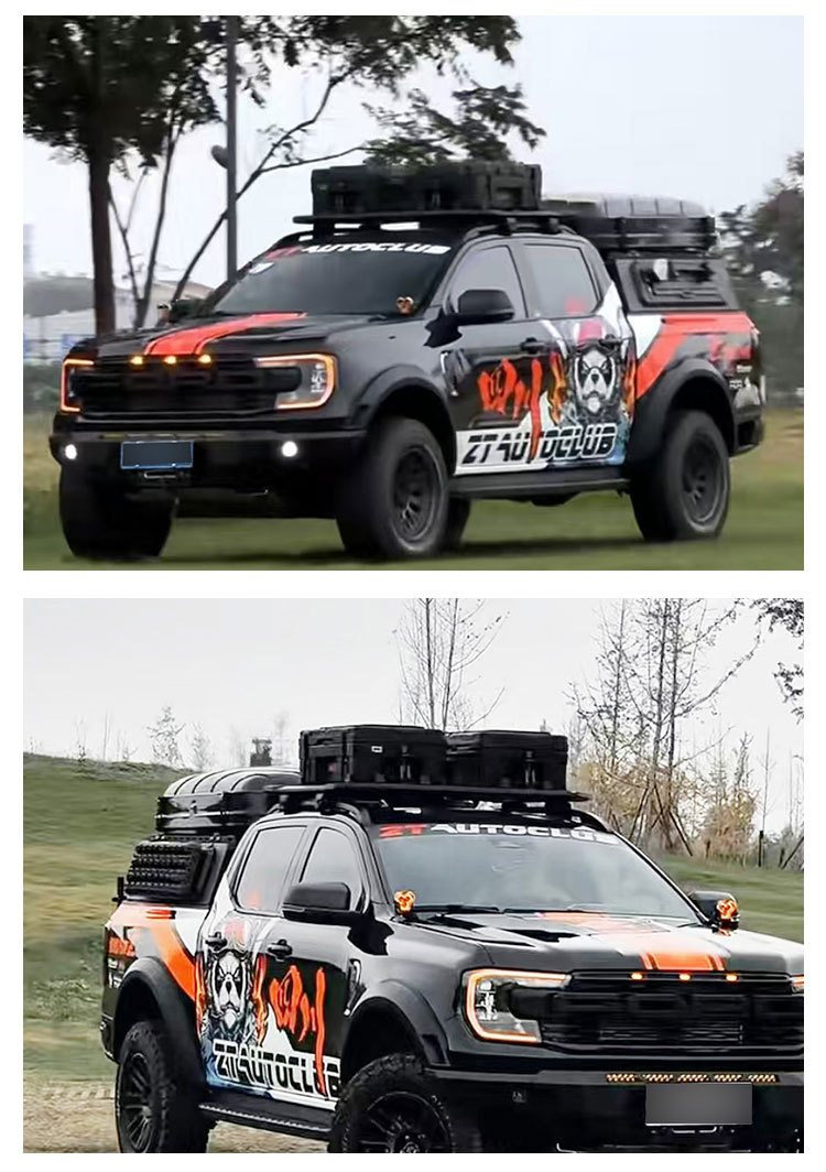 Roof equipment box 66 liters ROAM brand luggage net board step bag holder explosion-proof anti-fall off-road tool box