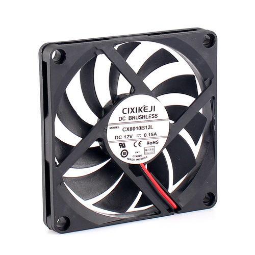 Factory direct supply 8010 cooling fan DC5V12V24V computer power supply thin silent brushless 8cm industrial fan