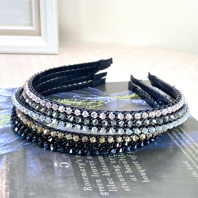 Retro chica perla diadema simple todo partido diadema Mori horquilla pelo presionando accesorios para el cabello mujer Corea del Sur Internet celebridad headwear