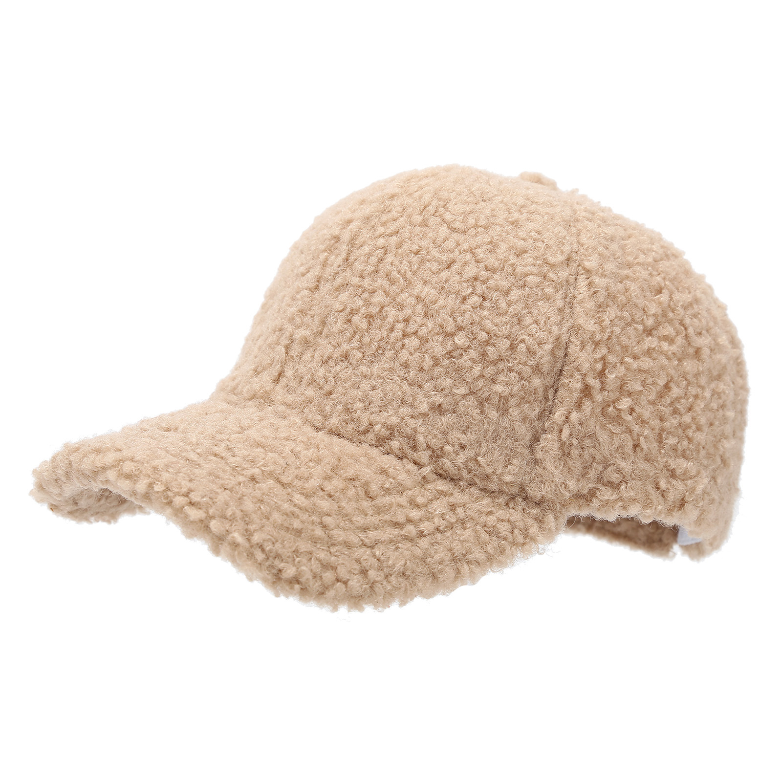 Winter Lamm Wolle Baseball Caps Für Kinder Baby Kinder Warme Dicke Feste Farbe Golf Caps Mädchen Junge Sport Gebogene Krempe Visiere Hut – Detail 26