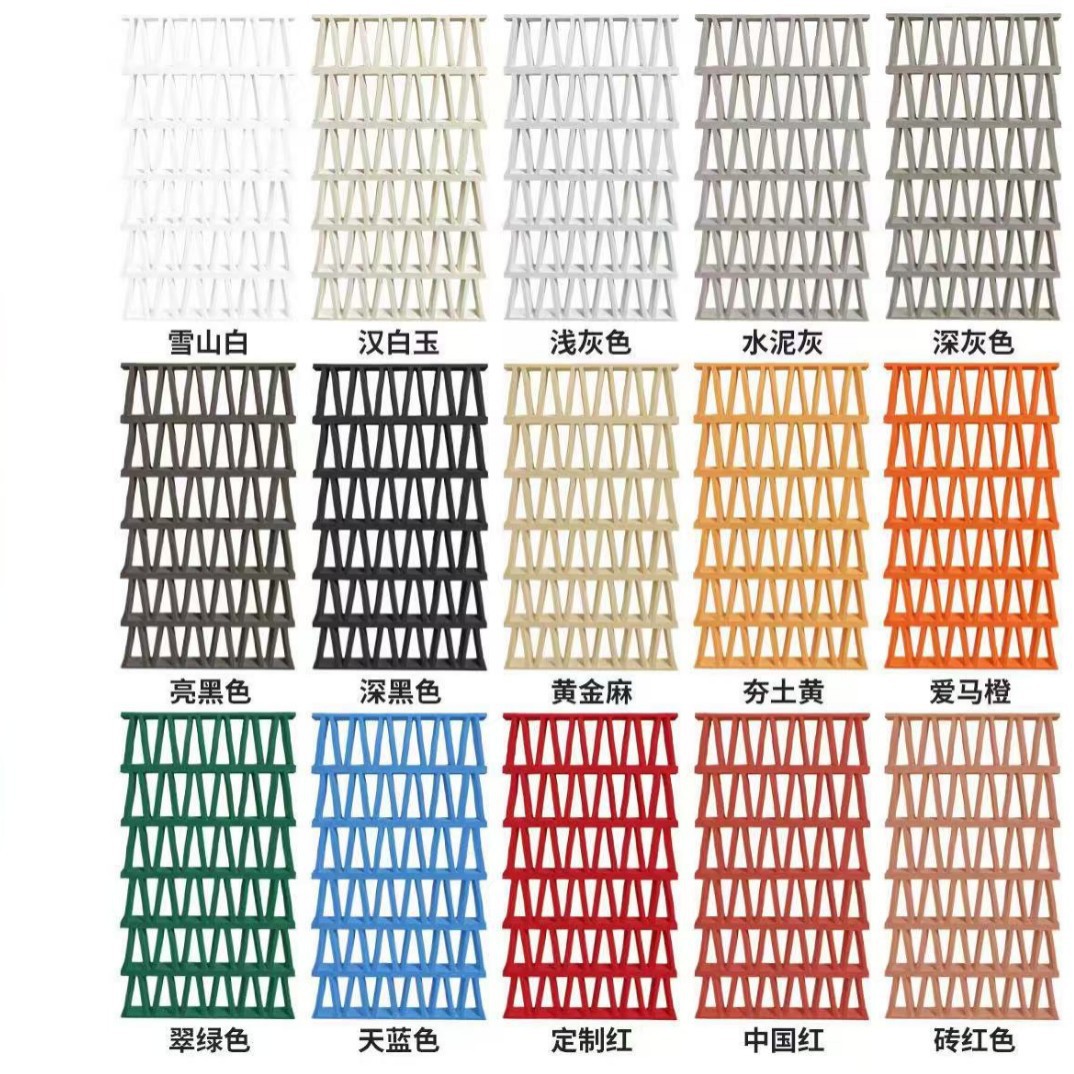 Pu componente de cemento ladrillo rojo neto jiugongge hueco arte pared modelado partición luz cemento hueco ladrillo tablero decorativo