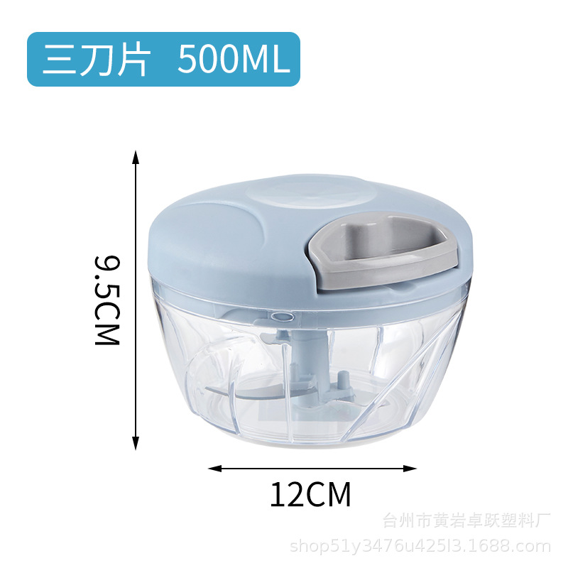 Máquina de camarones de mano amoladora de cuerda para el hogar amoladora de ajo manual de cocina cortador de verduras ajo trituradora de artefactos