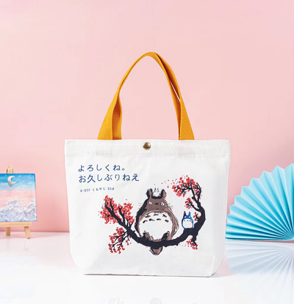 Bolsa de regalo de graduación de niños bolsas de lona portátiles de dibujos animados estudiantes bebés regalo de cumpleaños bolsa de lona spot