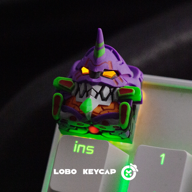 Neon Genesis Evangelion Keycap Single Personalized Translucent Keycap Customized Resin Mechanical Keyboard Cap ESC Gift Neon Genesis Evangelion Keycap Single Personalized Translucent Keycap Customized Resin Mechanical Keyboard Cap ESC Gift