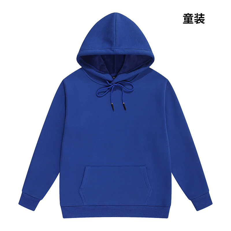 Sudadera de algodón puro para niños, con capucha y forro polar de 500g, uniforme de grupo, camiseta publicitaria cultural, ropa de trabajo personalizada con impresión de logotipo