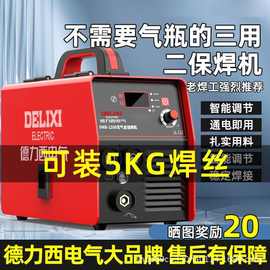 德力西家用220v多功能三用电焊二保焊工业级无气便携式二保焊机
