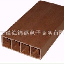 厂家提供 15050PVC木塑 阻燃生态木 绿可木方管 提供安装服务