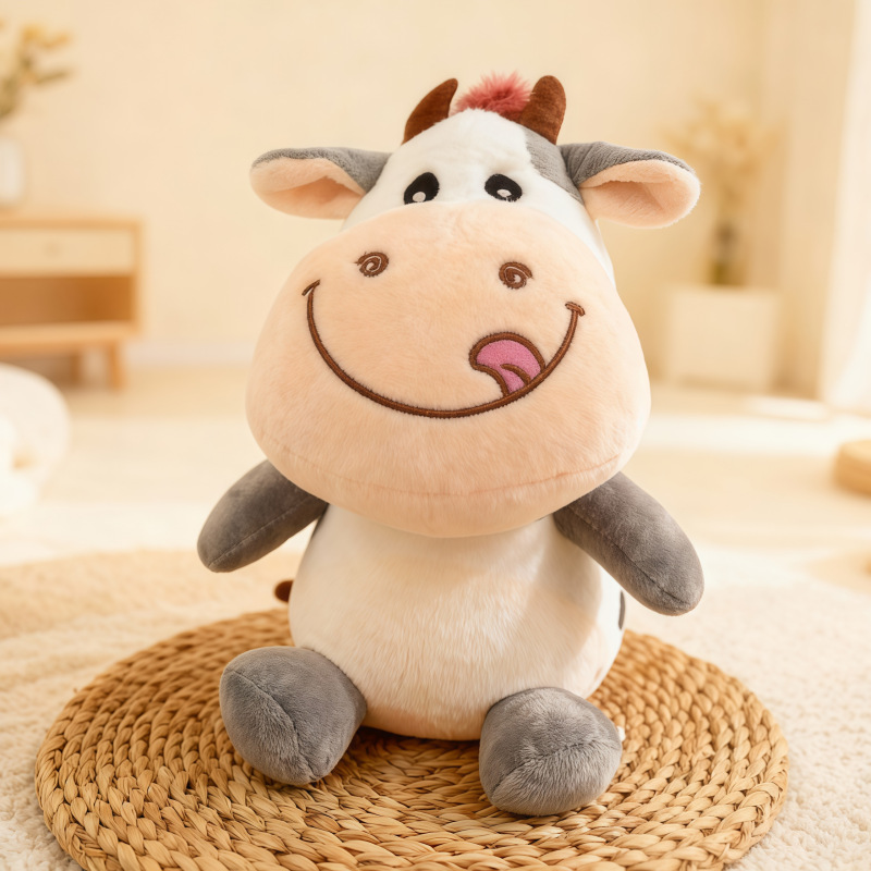 Muñeca de agarración muñeca de vaca juguetes de peluche estand de boda arrojar 7 pulgadas muñecas al por mayor