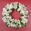 Christmas simulation rose ring door lintel fake flower door decorative wreath hanging wedding wedding guest decoration home silk flower ring