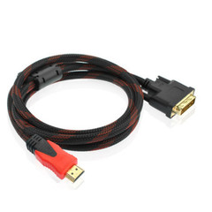 HDMI to DVI High-Definition Adapter Cable for Laptops and Desktops, Monitor High-Definition Connection Cable 1080P