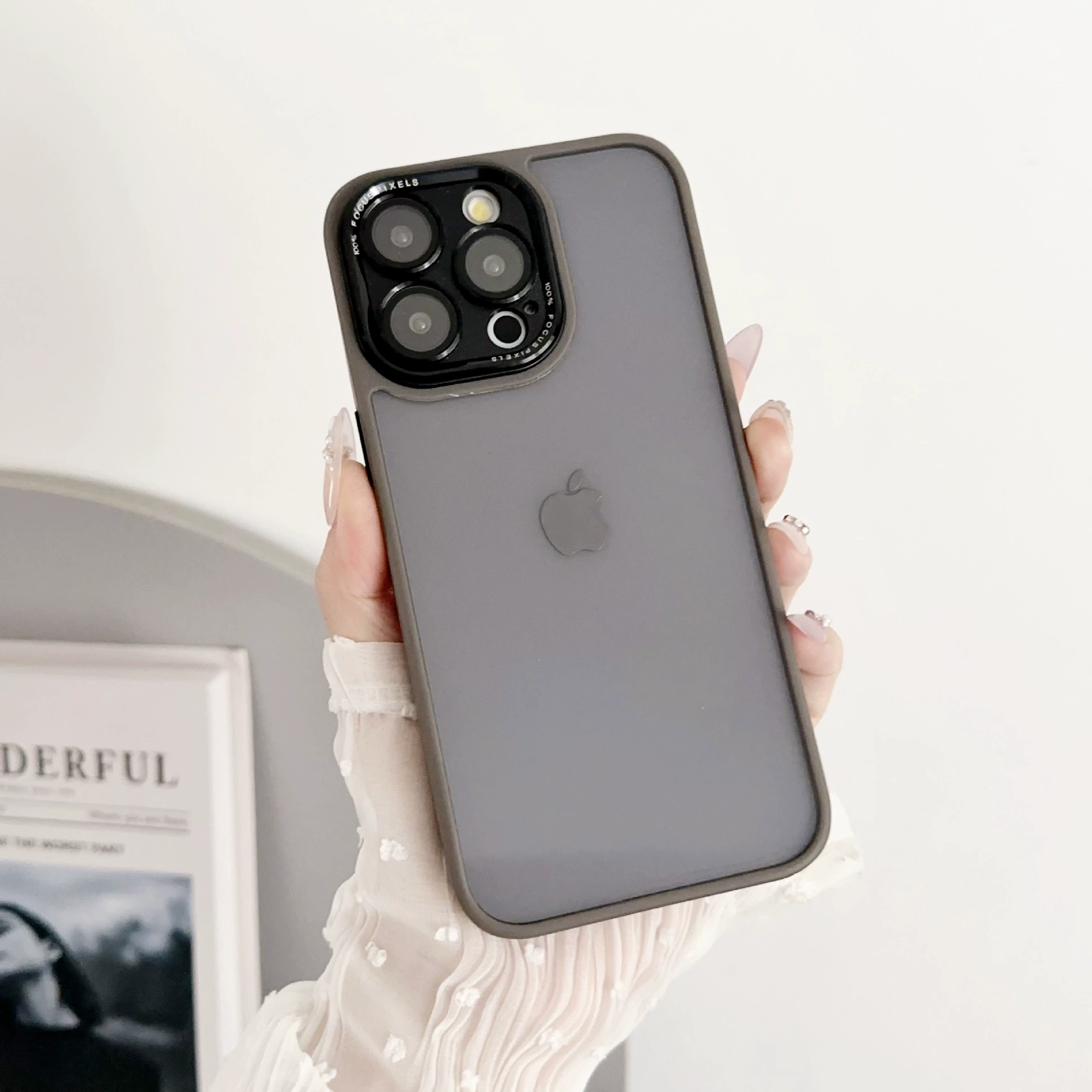 Apple, совместимый прозрачный чехол для iPhone 16, металлический чехол для телефона, защита камеры, защитный чехол, защита от падений