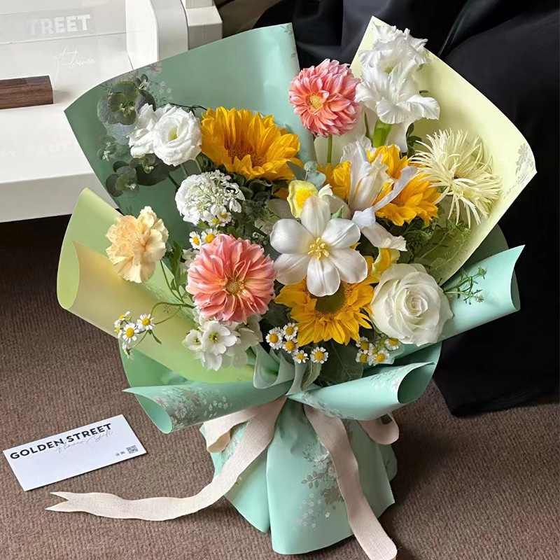 山野花开欧雅纸防水加厚礼品花束包装纸礼品包装DIY花店资材批发