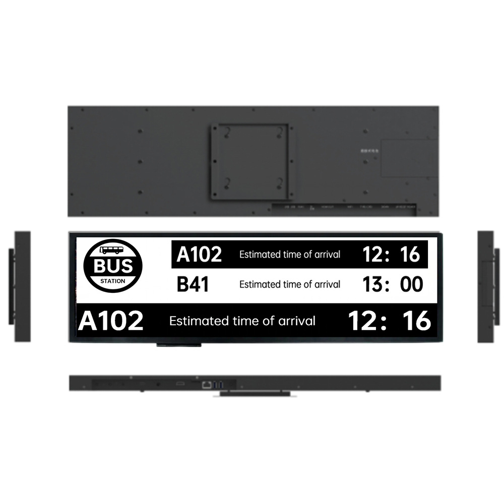28英寸电子标牌黑白电子墨水显示广告牌适合机场展览超低耗显