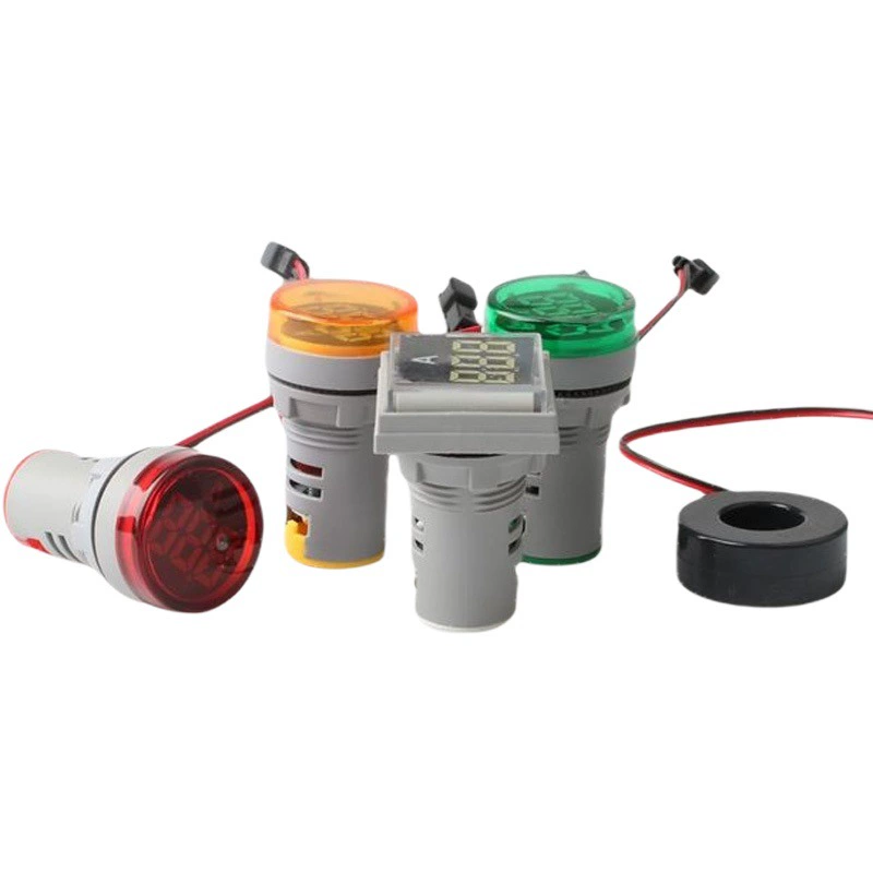 Цифровой дисплей Индикатор амперметра переменного тока AD16-22AMS с трансформатором маленький мини AC220V380V