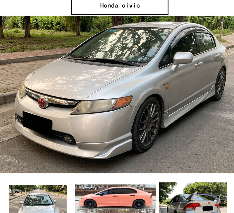 06-08 Model Civi Modified Eighth-Generation Civic Full Car Modification with Front Lip, Side Skirts, Rear Lip, and Rear Bumper Kit