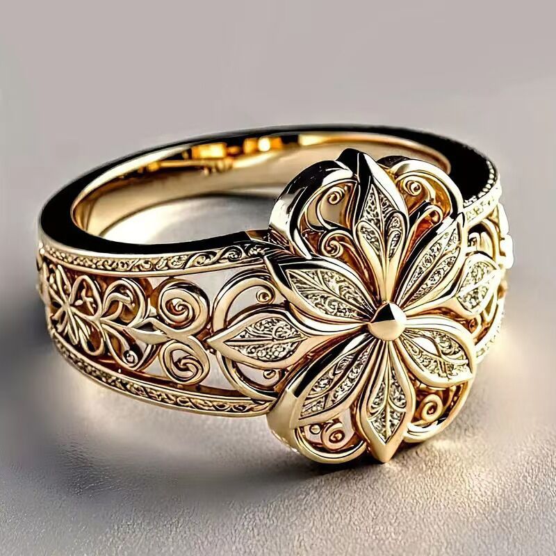 Vintage Butterfly Floral Bangle Bracelet Adjustable Cuff Style_voghion.com