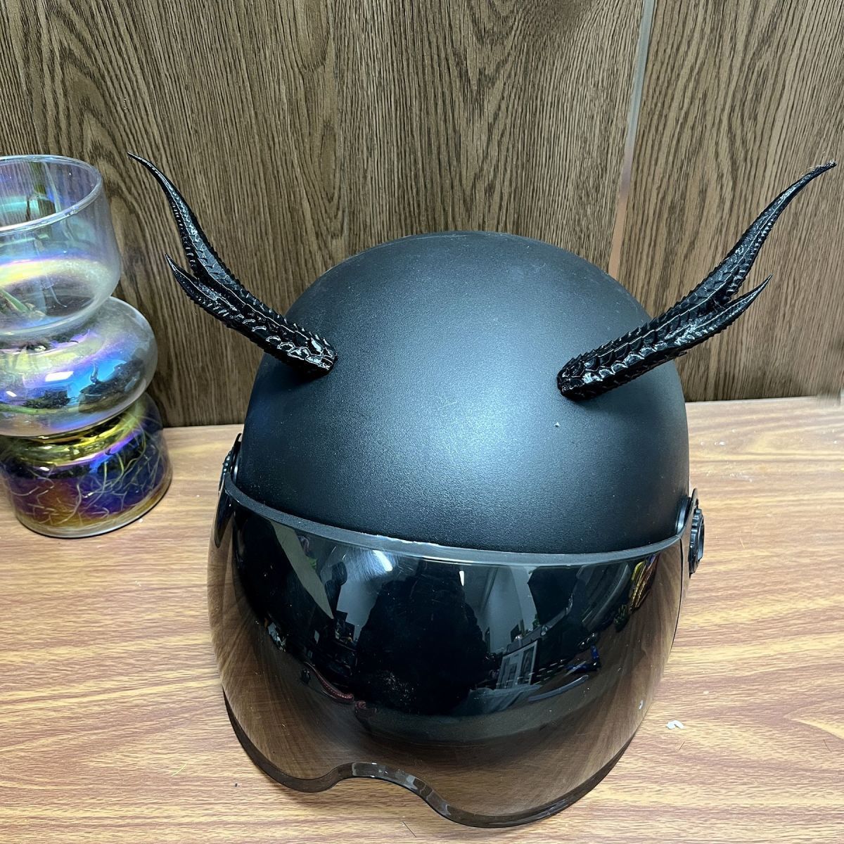 New Style Takeaway Rider Decorations Motorcycle Helmet Accessories Cool Helmet Horns Devil Dragon Horns 3D Ornaments