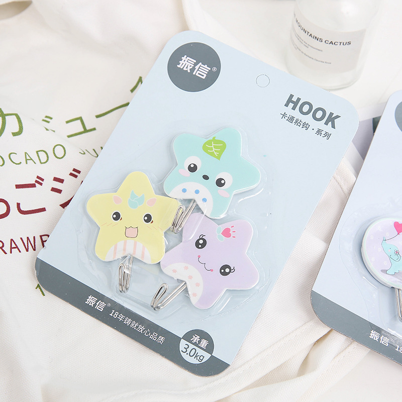 Z cartoon sticky hook cute hook 6639 plastic hook hook sticky hook one card 3 supermarket department stores Z cartoon sticky hook cute hook 6639 plastic hook hook sticky hook one card 3 supermarket department stores