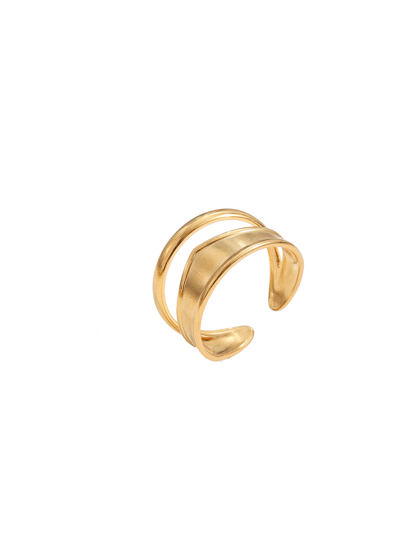 10g Weight Open Rings Classification Adjustable Ring Size 1 Piece Quantity Daily Occasion 304 Stainless Steel Material Smile Face, Snake, Bow Knot Pattern Women's Gender Retro Style Wholesale Jewelry Retro Smiley Face Snake Bow Knot 304 Stainless Steel Open Rings 9