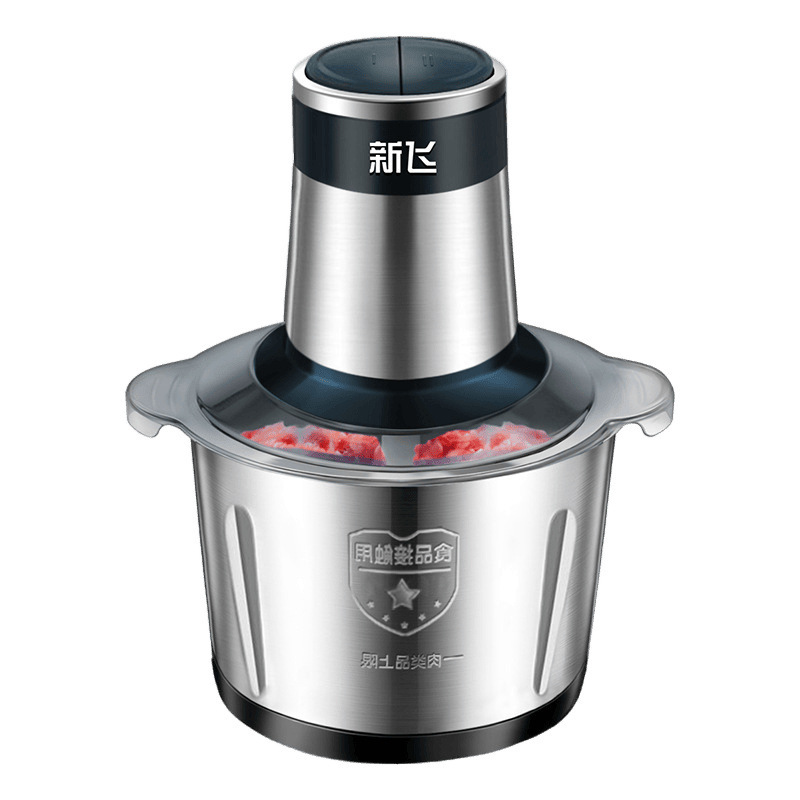 Xinfei 肉グラインダー家庭用餃子充填機ステンレス鋼電気多機能調理機ミートガーリックミキサー野菜グラインダー|undefined