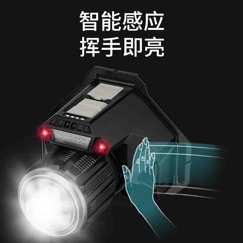 Transfronterizo al aire libre linterna de inducción multifunción lámpara de iluminación banco de potencia de salida lámpara de pesca de noche brillante luz de emergencia a prueba de agua