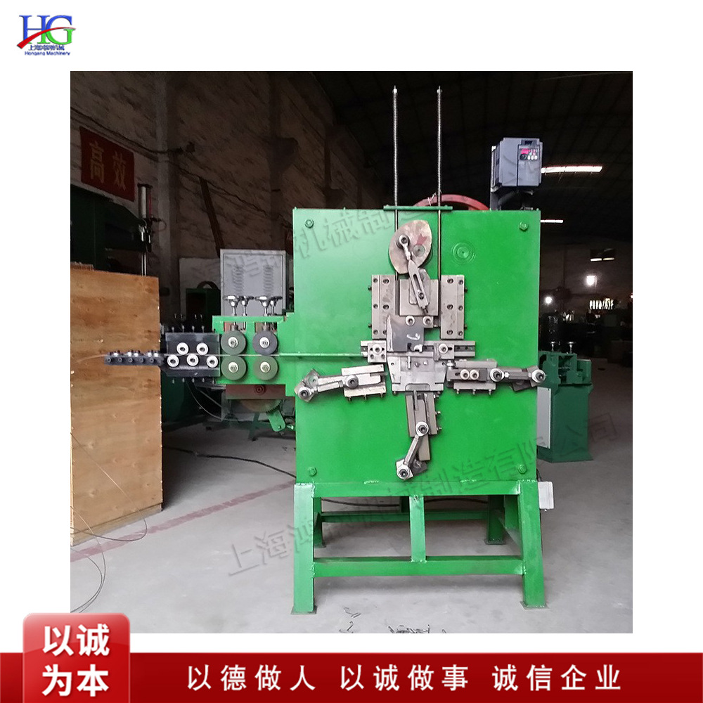 金属线材打扣机 铁线自动进料弯线机 箱包手袋S形D形扣成型机