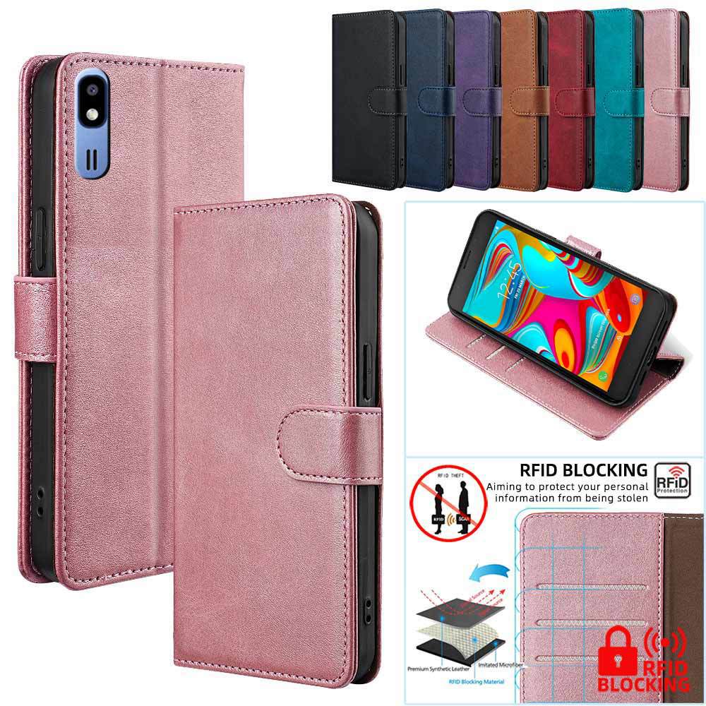 适用跨境三星手机皮套a03s钱夹A31欧版商务翻盖式保护套a21s适用