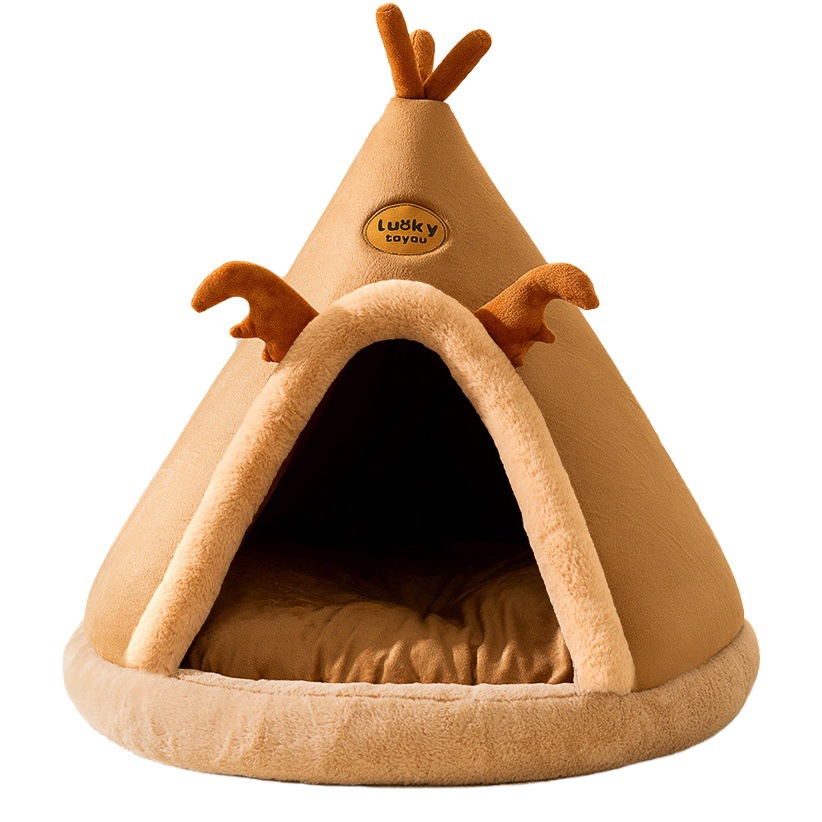 Transfronterizo Navidad Otoño e Invierno perro alces tienda mongol perrera caliente engrosada cerrado gato nido para mascotas