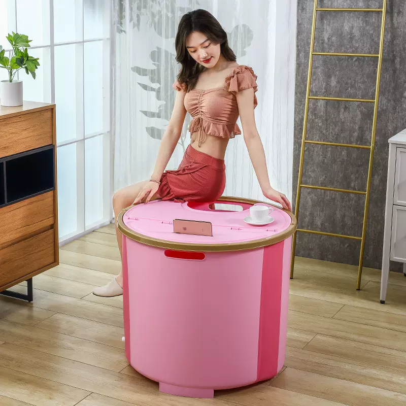 泡澡桶大人可折叠浴桶洗澡桶免安装浴缸浴盆家用全身沐浴桶洗澡桶