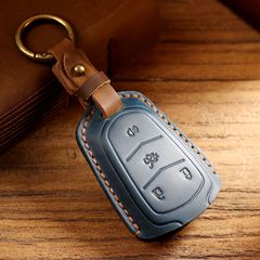 適用凱迪拉克鑰匙套CT5皮XT4/XT5/CT6高檔真皮全包保護殼工廠批發