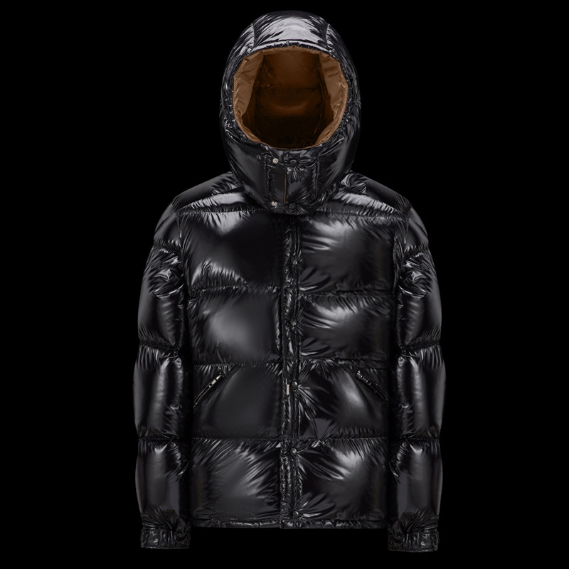 Black coffee white duck down super thick high fluffy five capsule down jacket men 2023 new winter couple coat tide