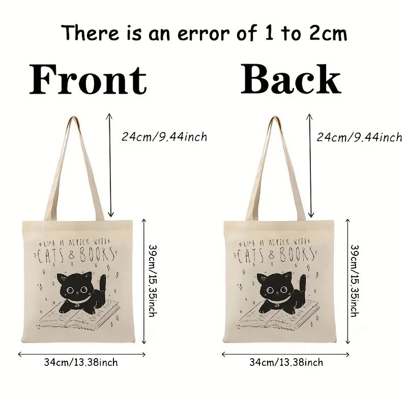 Transfronterizos Amazon gatos gráficos bolsas de lona bolsas de hombro bolsas plegables bolsas de tela impresas pueden almacenarse