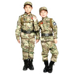 男童特种兵军训春秋战术长袖袖服装幼儿园小学生表演服儿童迷彩服