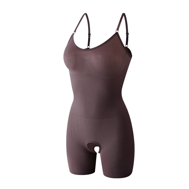 Faja Moldeadora Enteriza Sin Costuras con Entrepierna Abierta de Nylon, Levanta Glúteos
